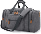 Gonex Canvas Duffle Bag for Travel, 60L Duffel Overnight Weekend Bag by Gonex