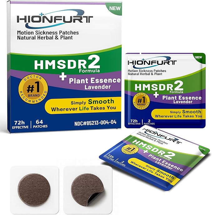 HMSDR2 64ct Motion Sickness Patches by HIONFURT