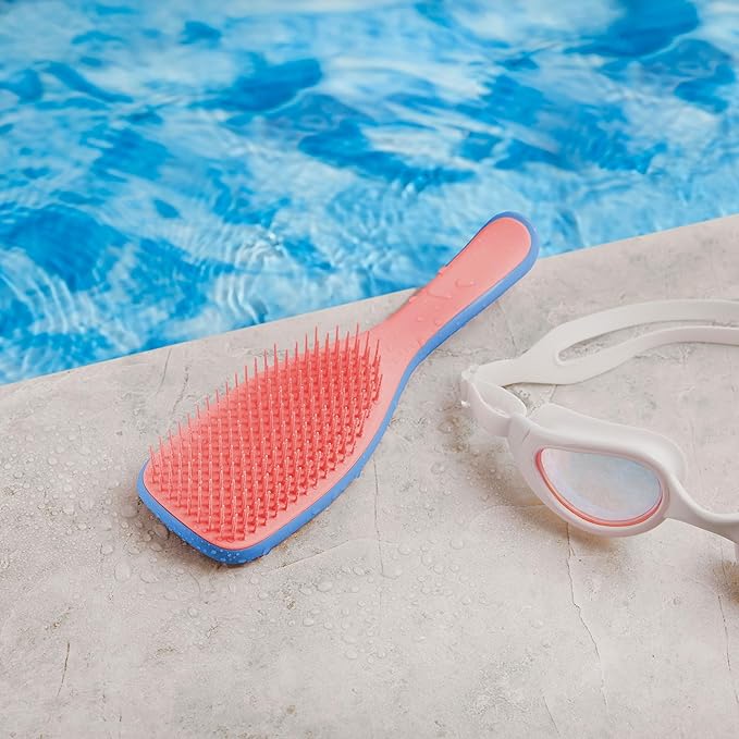 Tangle Teezer Ultimate Detangler Brush for Wet & Dry Hair, Eliminates Knots & Reduces Breakage for Straight to Wavy Hair Types, Apricot Blaze