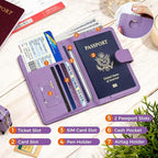 Melsbrinna Premium Leather Passport Holder Covers Case, Waterproof Rfid - Image 2