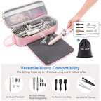2IN1 Hair Tools Travel Bag with Heat Resistant Mat for Shark Flexstyle, Flat Irons, Straighteners, Curling Iron, Hair Dryer Case Compatible with Revlon One-Step Hair Dryer, Hair Essentials