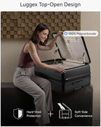 LUGGEX Checked Suitcase Top Opening, FLT Expandable Polycarbonate Hard Shell - Image 3
