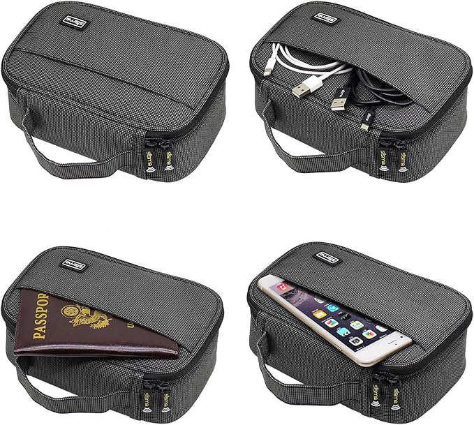 sisma Travel Electronics Organizer Tech Accessories Case Small Carrying Bag - Image 2