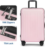 KYME Suitcase Hardshell With Double Spinner Wheels, PC+ABS TSA Lock Travel - Image 2