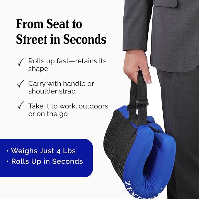 Gel and Memory Foam Seat Cushion – Office – Ergonomic Cushion Pad - Image 5