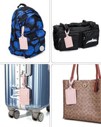 Teskyer Luggage Tags, 3 Pack Premium PU Leather Luggage Tags - Image 6