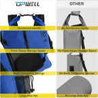 UPWELL 30L Waterproof Dry Bag Boating Backpack - Image 4