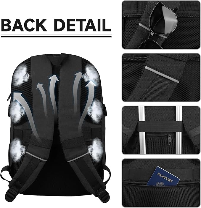 Lapsouno Laptop Backpack, Travel Laptop Backpack, Business Anti Theft Slim - Image 3