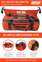 UNPLUG Ultimate Adventure Bag | 1680D Heavy Duty Waterproof Bag | Large Travel - Image 3