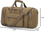 Gonex Canvas Duffle Bag for Travel, 50L Duffel Overnight Weekend Bag - Image 7