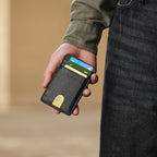 Buffway Mens Slim Wallet, Minimalist Thin Front Pocket Leather Credit Card - Image 6