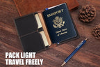 STAR VISTA Albatross Leather Travel Passport Holder, Minimalist Design - Image 5