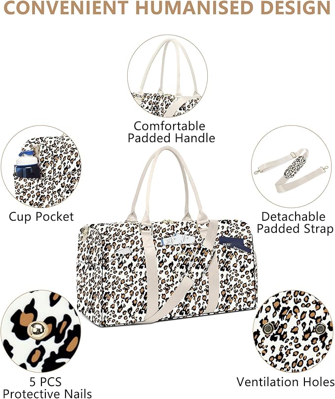 Women Duffle Weekender Travel Bag: Large Duffel Bags - Image 3