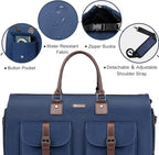 Modoker Garment Convertible Weekender Bag, Carry on Canvas Garment Duffle Bag - Image 7