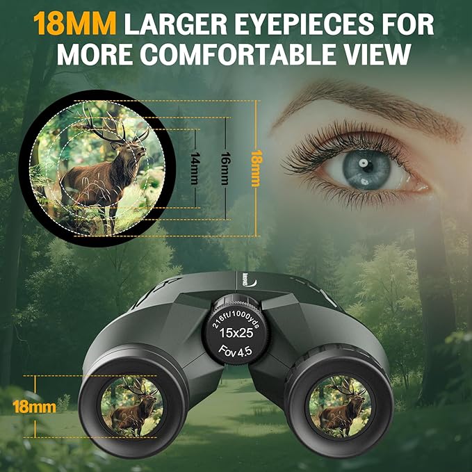 Aurosports 15x25 Compact Binoculars - Image 3
