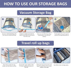 25 Pack Vacuum Storage Bags, Space Saver Vacuum Storage Bags, Vacuum Seal Bags - Image 6