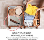 12" X 9" Large Heat Resistant Silicone Mat for Hair Styling Tools, Curling Iron Mat, Flat Iron Holder, Hair Straightener Pad, Makeup Mat, Hot Tools Mat for Travel Vanity Salon - Mocha Brown