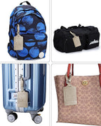 Teskyer Luggage Tags, 3 Pack Premium PU Leather Luggage Tags Privacy Protection - Image 6