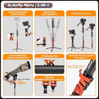Fotopro Carbon Fiber 3-in-1 Monopod, Max Load 22lbs - Image 4