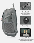 WATERFLY Lightweight Packable Hiking Backpack: 30L Foldable Travel Daypack - Image 4