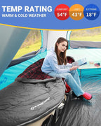 KingCamp Sleeping Bag for Adults, Cold Weather & Warm Extra Wide Big & Tall XL - Image 5