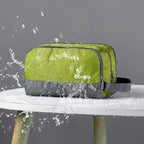 Gonex Travel Toiletry Bag Nylon, Dopp Kit Shaving Bag Toiletry Organizer Green - Image 2