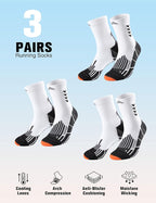 Compression Crew Running Socks: Athletic Socks - Image 4