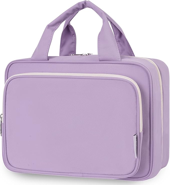 Travel Toiletry Bag for Women Large Hanging Makeup Bag Organizer Toiletries Bag by Narwey
