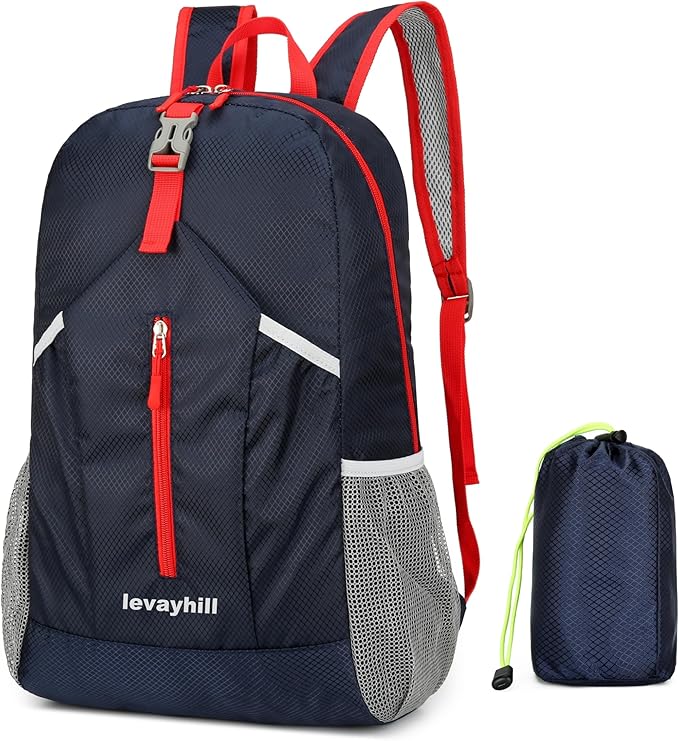 25L Hiking Backpack Foldable Sports Daypack Camping Collapsible Bag Water by Levayhill