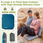 ATEPA Inflatable Stadium Seat Cushion, Self-Inflating Memory Foam Stadium Seats - Image 3