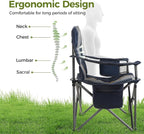 ALPHA CAMP Oversized Camping Chair Heavy Duty Lawn Chair - Image 9