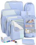 8 Set Packing Cubes for Travel, Gifts for Women Mom, Anti-Tearing Suitcase by OlarHike