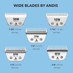 Andis 561465 ceramicEDGE #7FW Coarse Wide Blade, Small Animal and Pet Grooming, Detachable Replacement Blade, Long Lasting, Stainless Steel