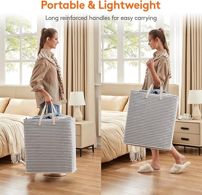 Lifewit Laundry Hamper Large Collapsible Laundry Basket, Freestanding - Image 4
