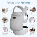 Momcozy Breathable Mesh Baby Carrier, Ergonomic and Lightweight Infant Carrier - Image 5