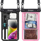 2 Pack Waterproof Phone Pouch - 10in Waterproof Phone Case by Rynapac