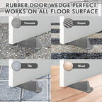 Frienda 2 Pcs Jumbo Door Stoppers Heavy Duty Door Stopper Tall up to 2inch Tall - Image 5