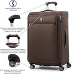 Travelpro Platinum Elite Softside Expandable Checked Luggage, 8 Wheel Spinner - Image 2