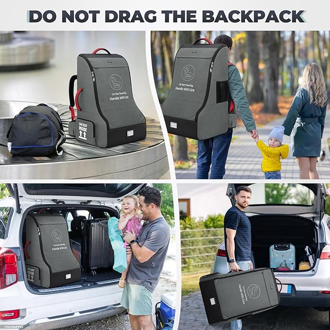 RAINSMORE Padded Car Seat Travel Bag - Image 7