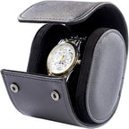 MR.OKAY Single Watch Travel Case-Classic Leather Watch Case by MR.OKAY