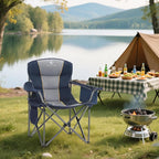 ALPHA CAMP Oversized Camping Chair Heavy Duty Lawn Chair - Image 2