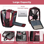 Travel Backpack, Business Anti Theft Slim Sturdy Laptops Backpack - Image 5