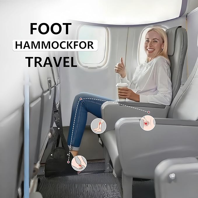 2-Piece Upgraded Aircraft Foot Hammock - Image 3