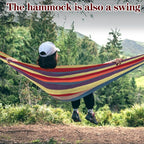 Camping Hammocks for Backyard Hanging Sturdy Garden Comfortable Fabric Hammock - Image 2