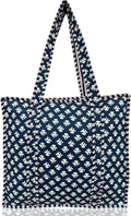 Cotton Quilted Tote Bag for Women – Large Beach & Travel Tote by ThirdEyeExport