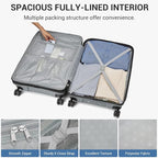 Kono 20 Inch Expandable Carry On Luggage - Image 7