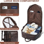 Shrrie Laptop Backpack for Women, Vegan Leather Backpack Work Computer - Image 4