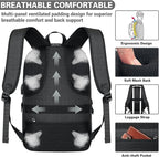 AMBOR Travel Laptop Backpack for Ｍen, 15.6-17.3 inch Laptop Backpack for School - Image 6