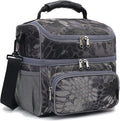 FlowFly Double Layer Cooler Insulated Lunch Bag Adult Lunch Box Large Tote Bag by FlowFly