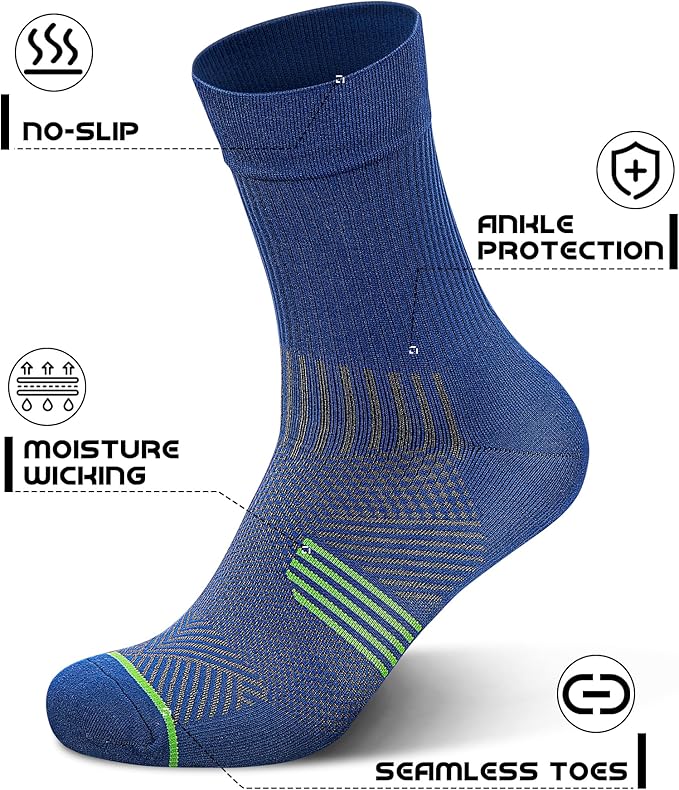 PAPLUS 3 Pairs Running Compression Socks - Image 2